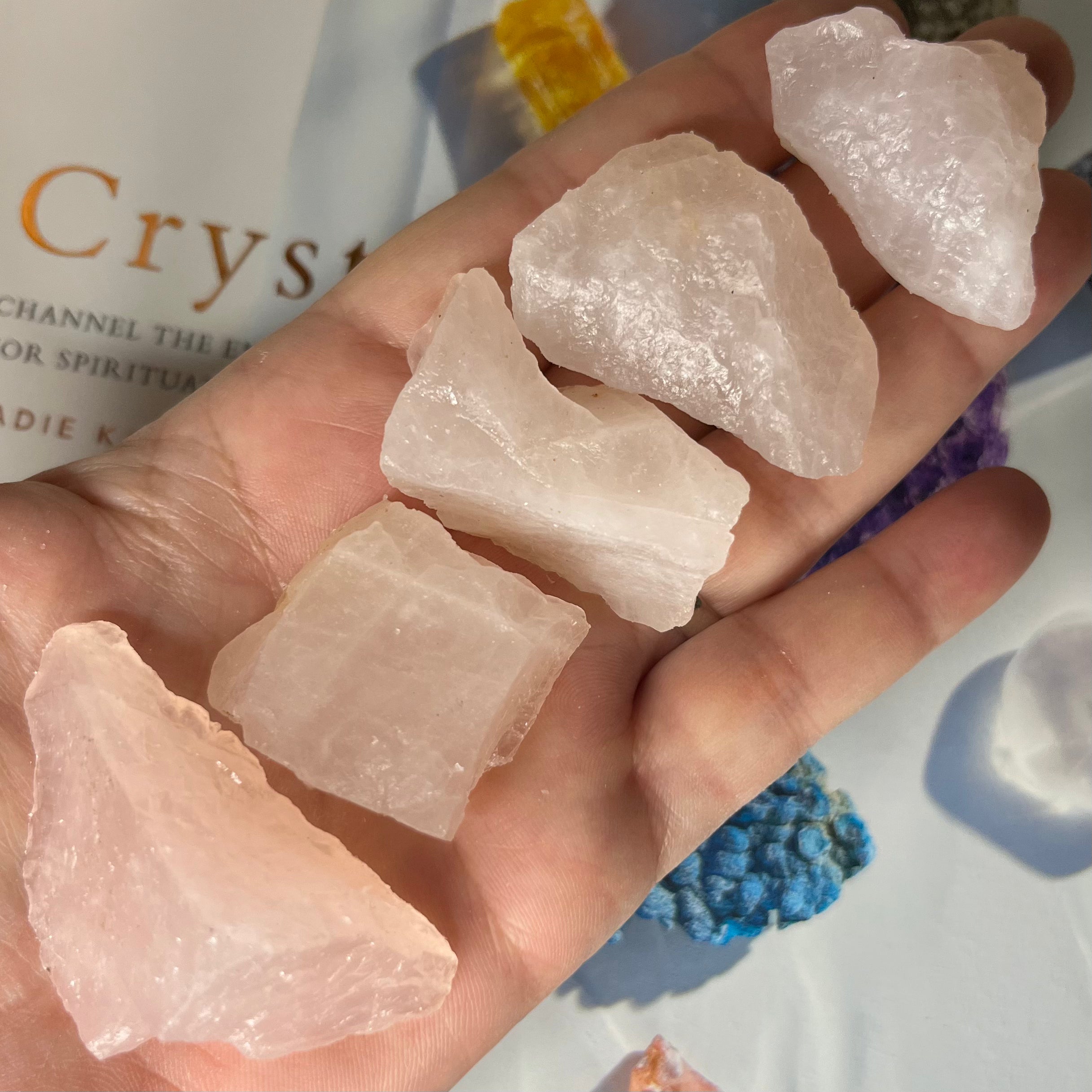 Rough Rose Quartz Chunk - Universal & Unconditional Love Small (20g - 30g) Crystals