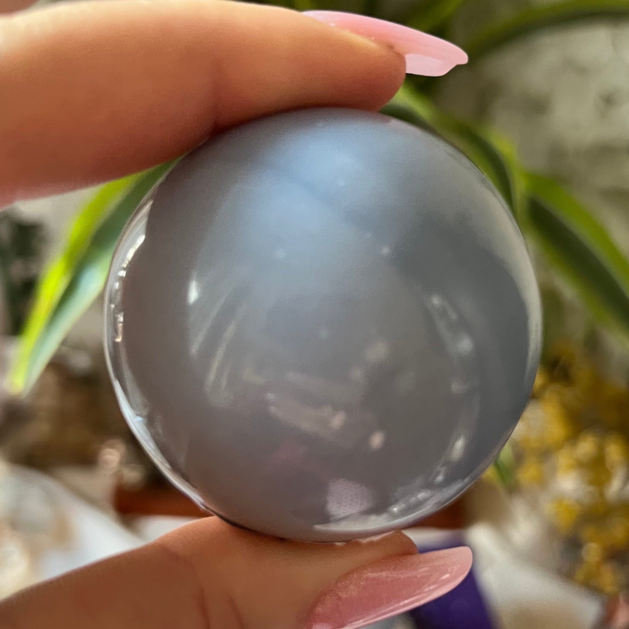 Angelite Sphere - Angelic Connection & Harmony Crystals