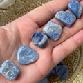 Blue Quartz Tumblestones - Harmony & Communication Small Crystals