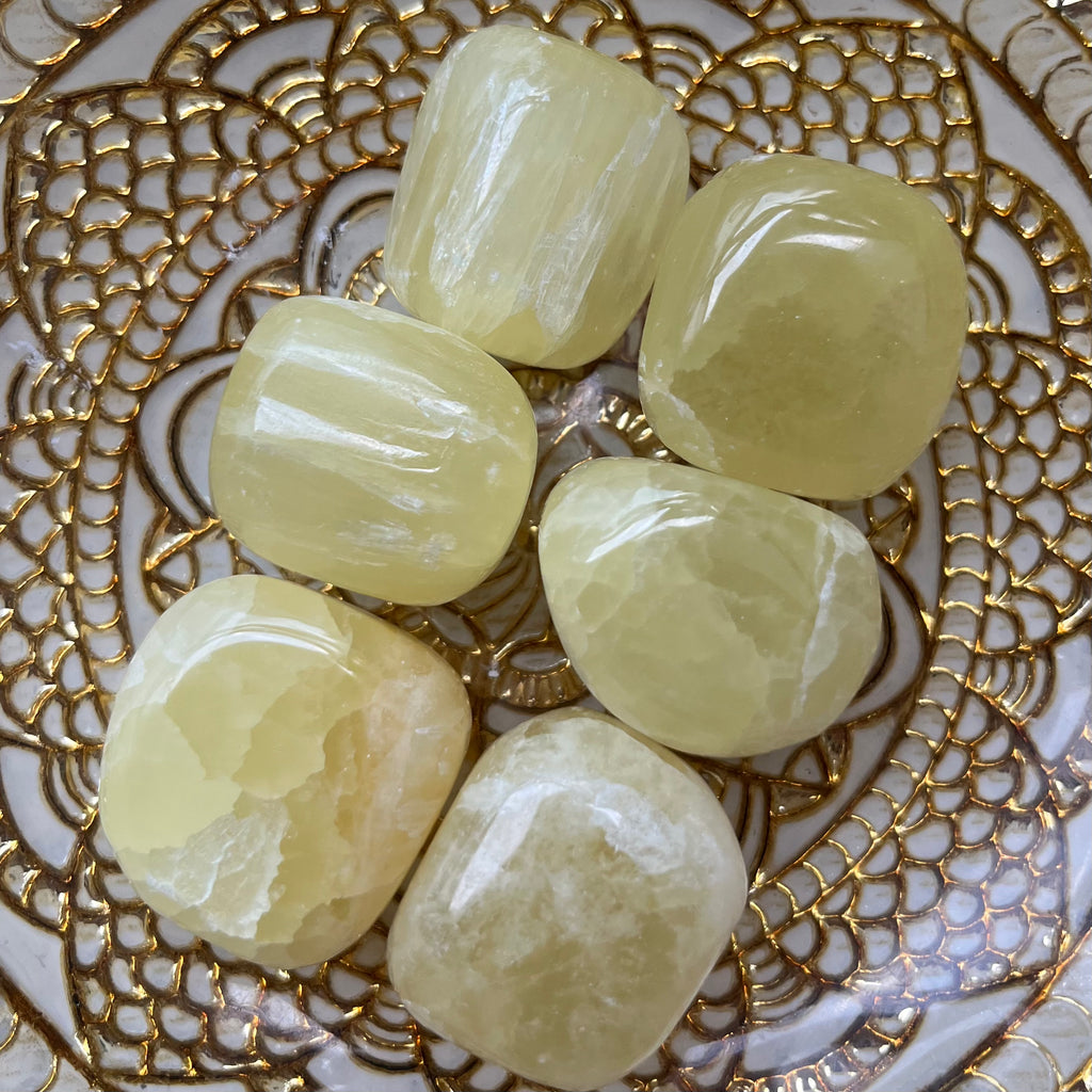 Lemon Calcite Tumblestones Crystals