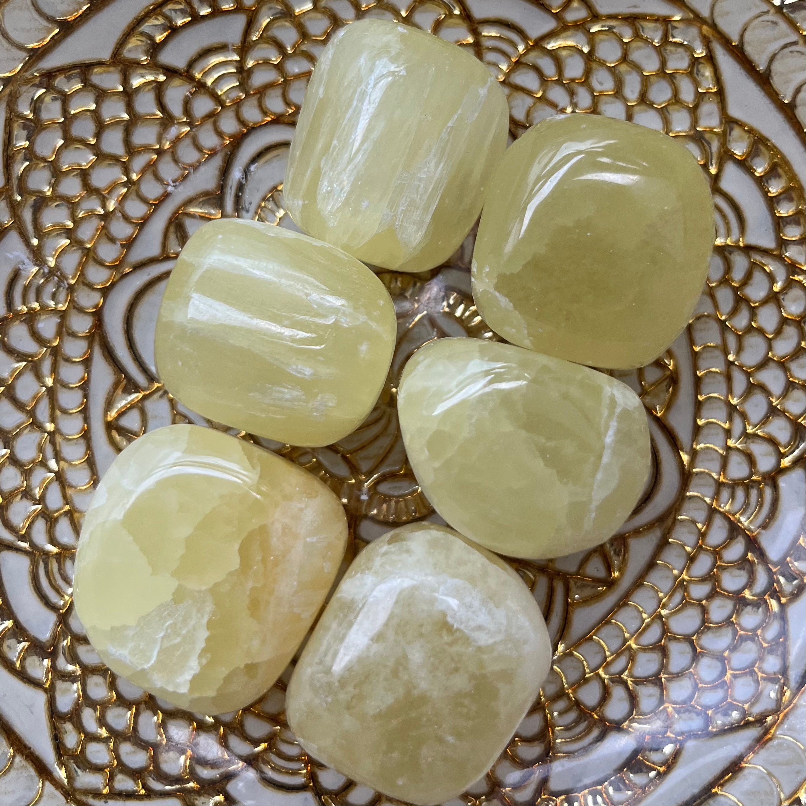Lemon Calcite Tumblestones Crystals