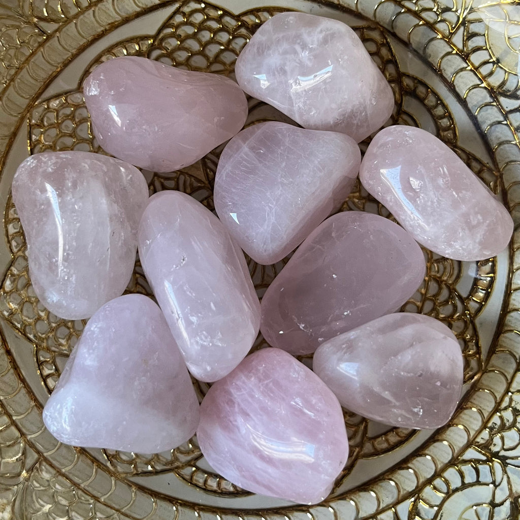 Rose Quartz Tumblestones (Grade A) - Universal & Unconditional Love Crystals