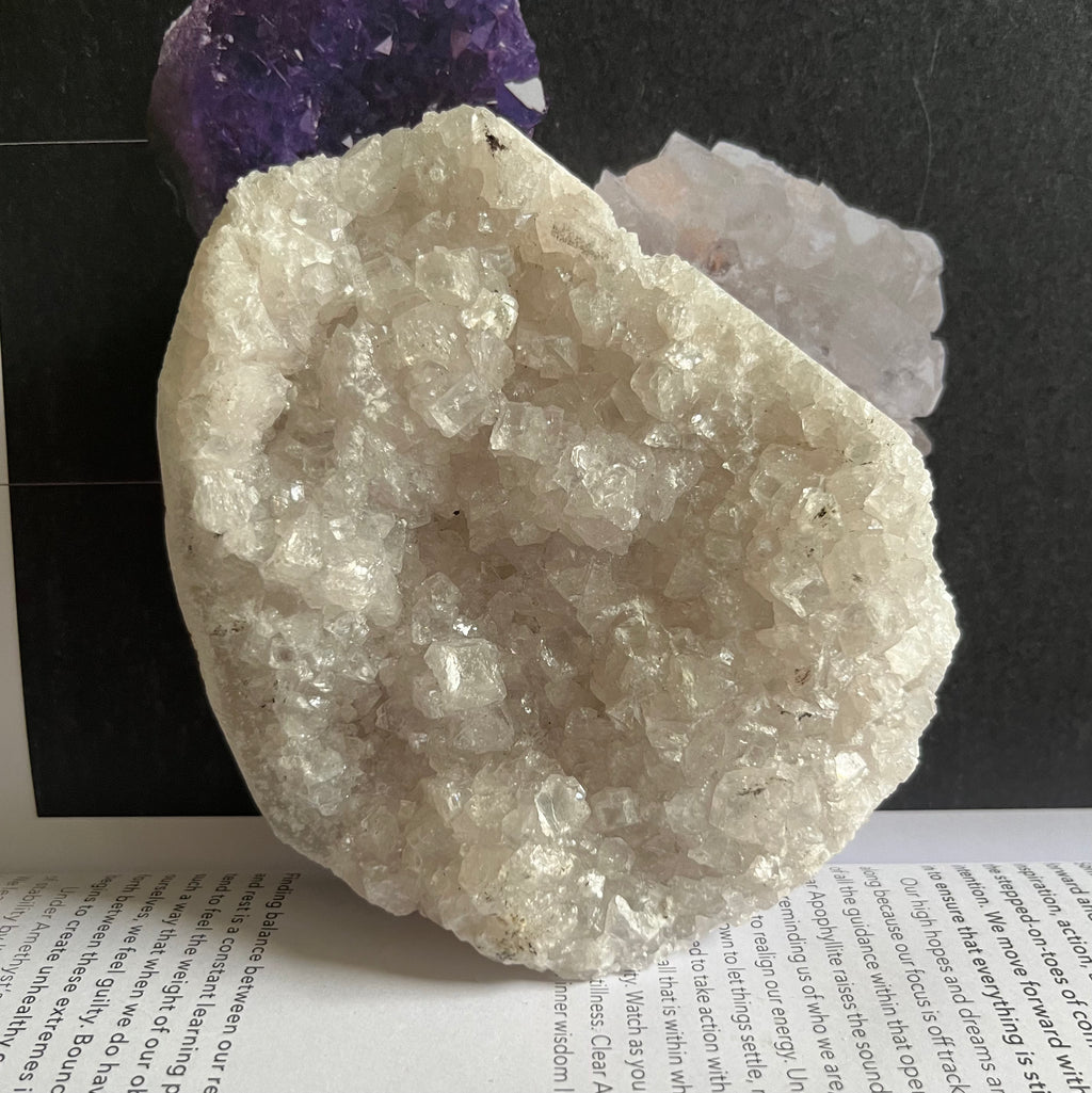 apophyllite cluster for meditation and anxiety