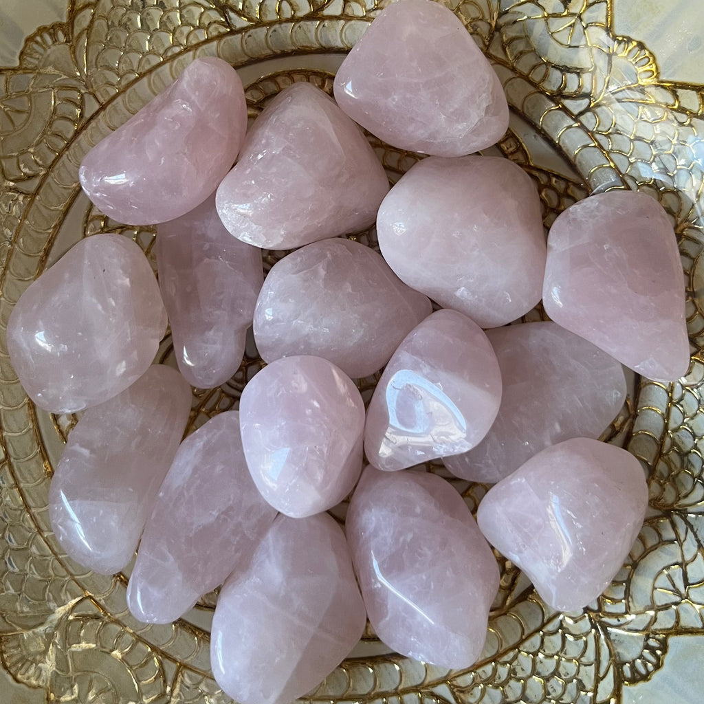 Rose Quartz Tumblestones (Grade AA) - Universal & Unconditional Love Crystals