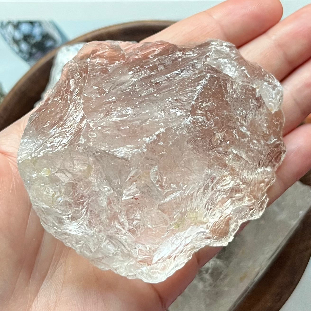 Large Rough Clear Quartz (Rock Crystal) Chunk - Intuition & Wisdom 220g - 240g Crystals