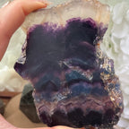 Rainbow Fluorite Slice - Personal Magnetism & Psychic Protection Crystals