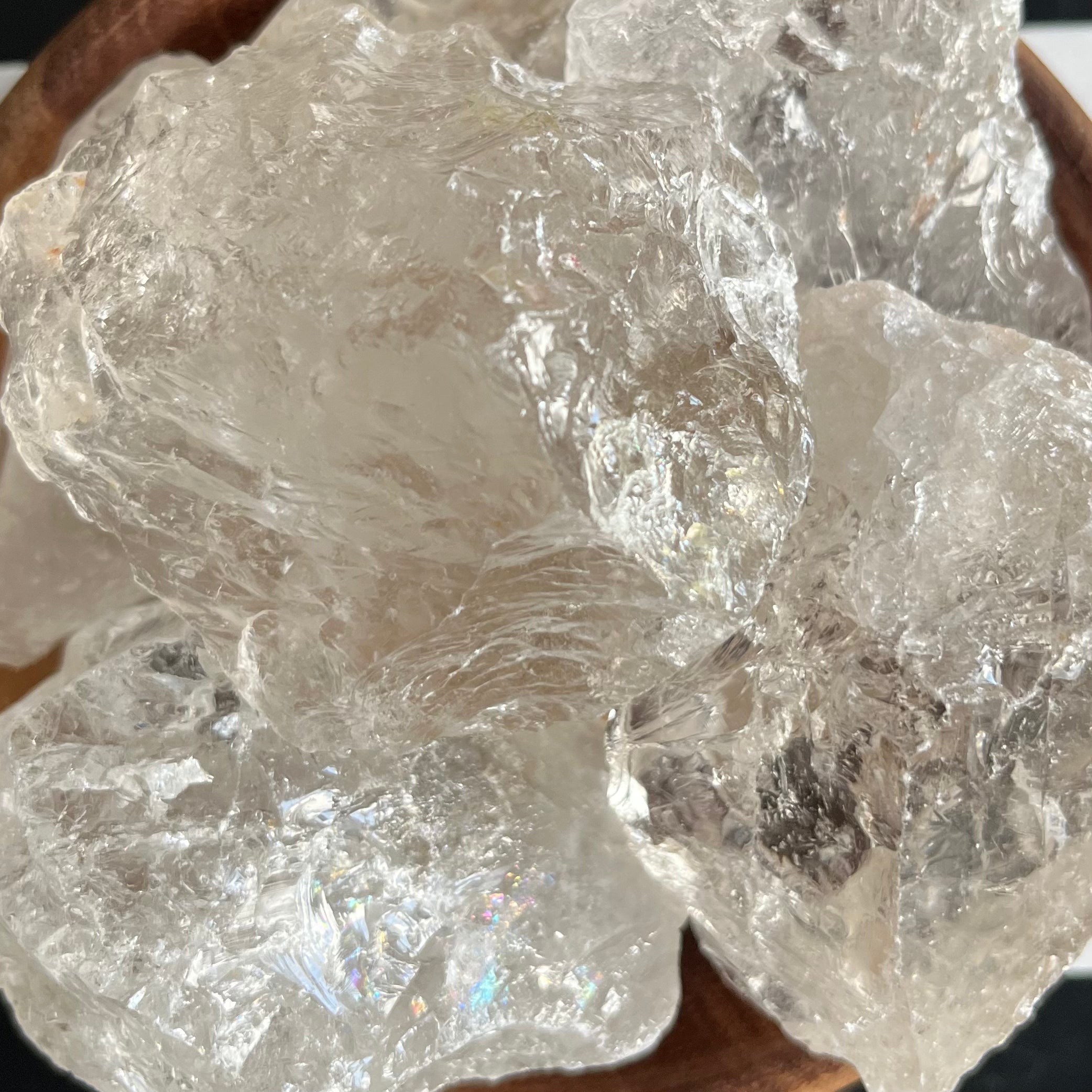 Large Rough Clear Quartz (Rock Crystal) Chunk - Intuition & Wisdom Crystals