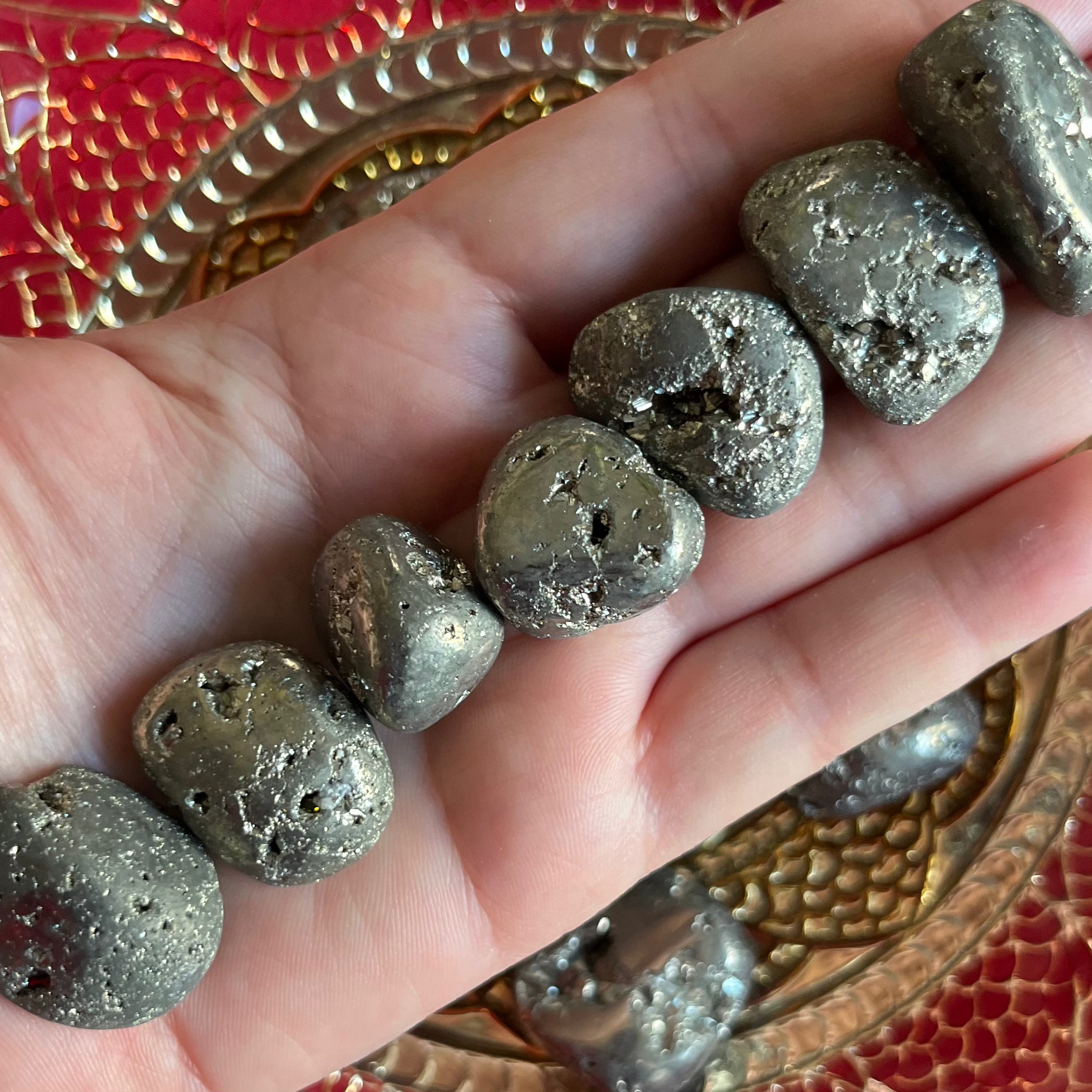 Pyrite Tumblestones - Success & Prosperity Small Crystals