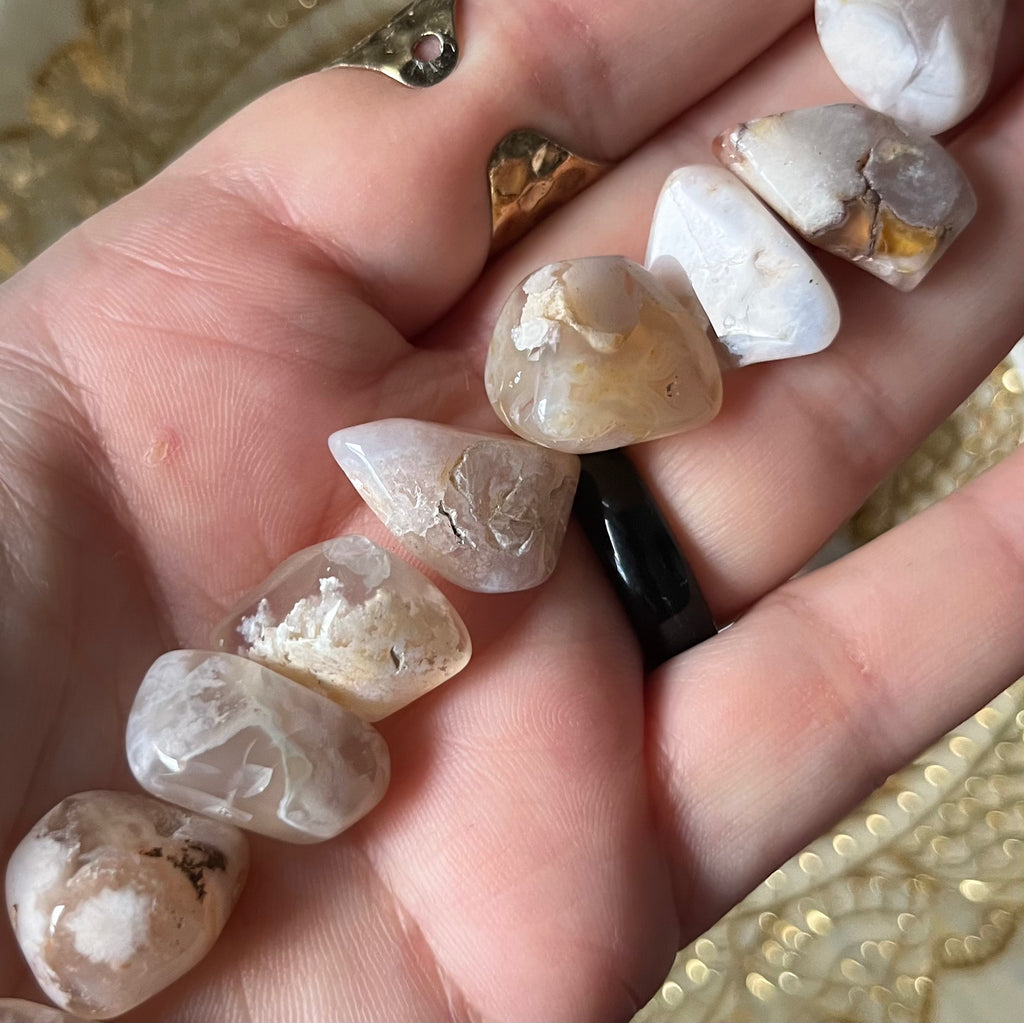 Flower Agate Tumblestones - Creativity & Self-Discovery Crystals
