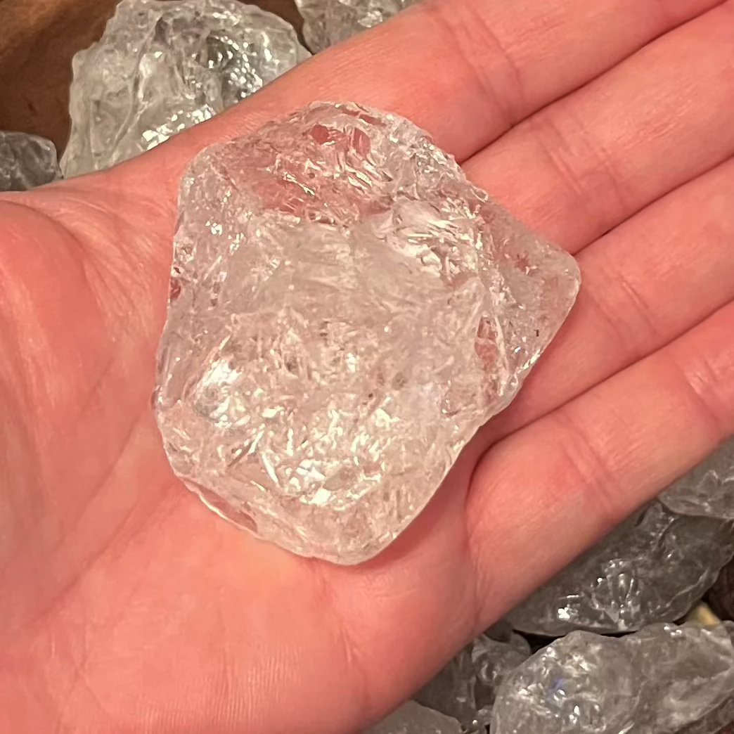 Small Rough Clear Quartz (Rock Crystal) Chunk - Intuition & Wisdom 71g -80g Crystals
