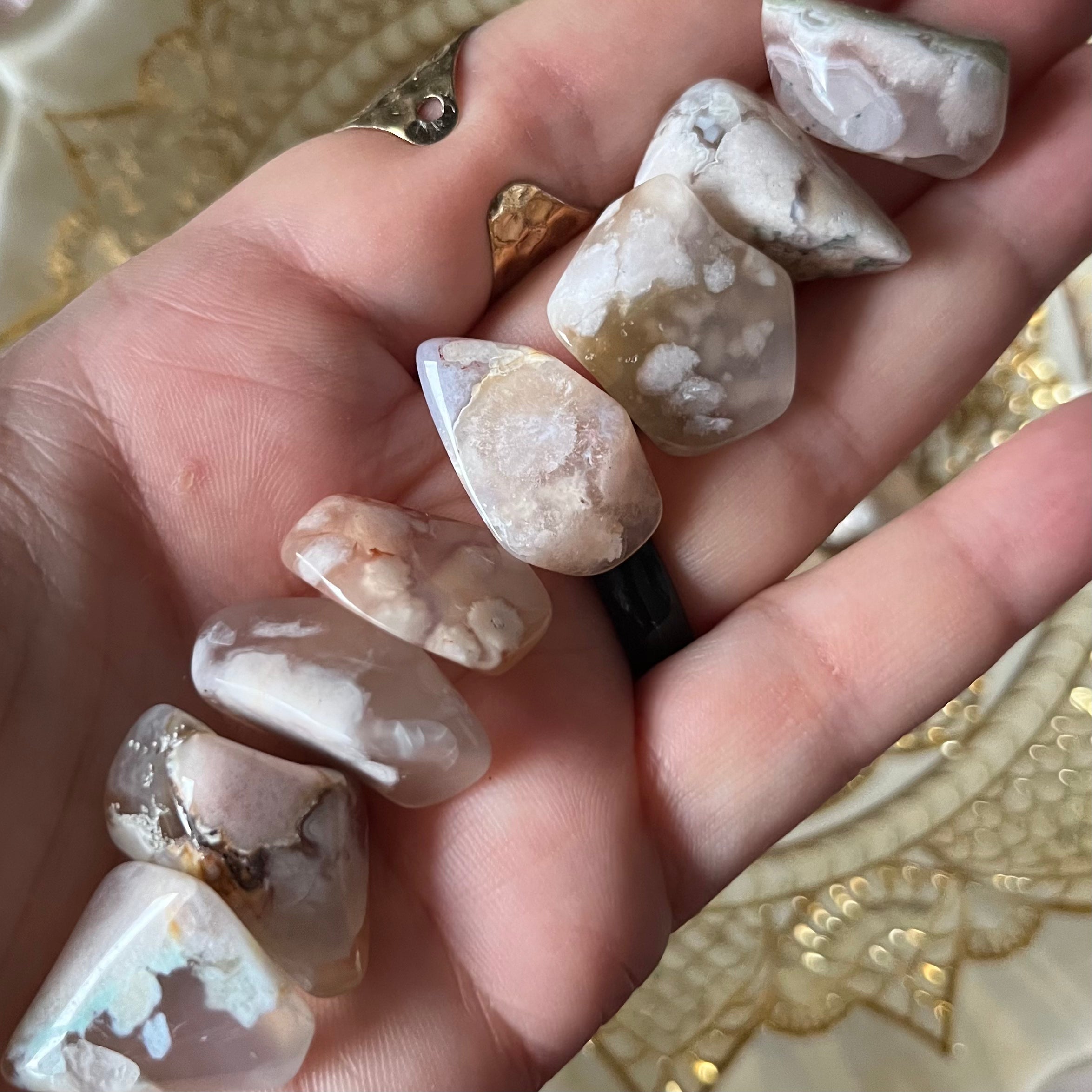 Flower Agate Tumblestones - Creativity & Self-Discovery Crystals