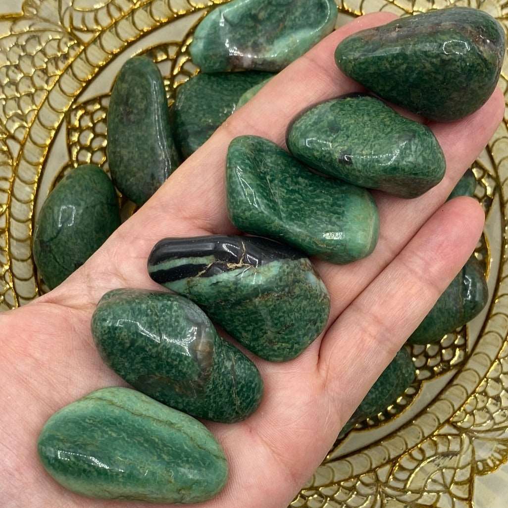 Green Quartz Tumblestones (South Africa) - Vitality & Healing Crystals