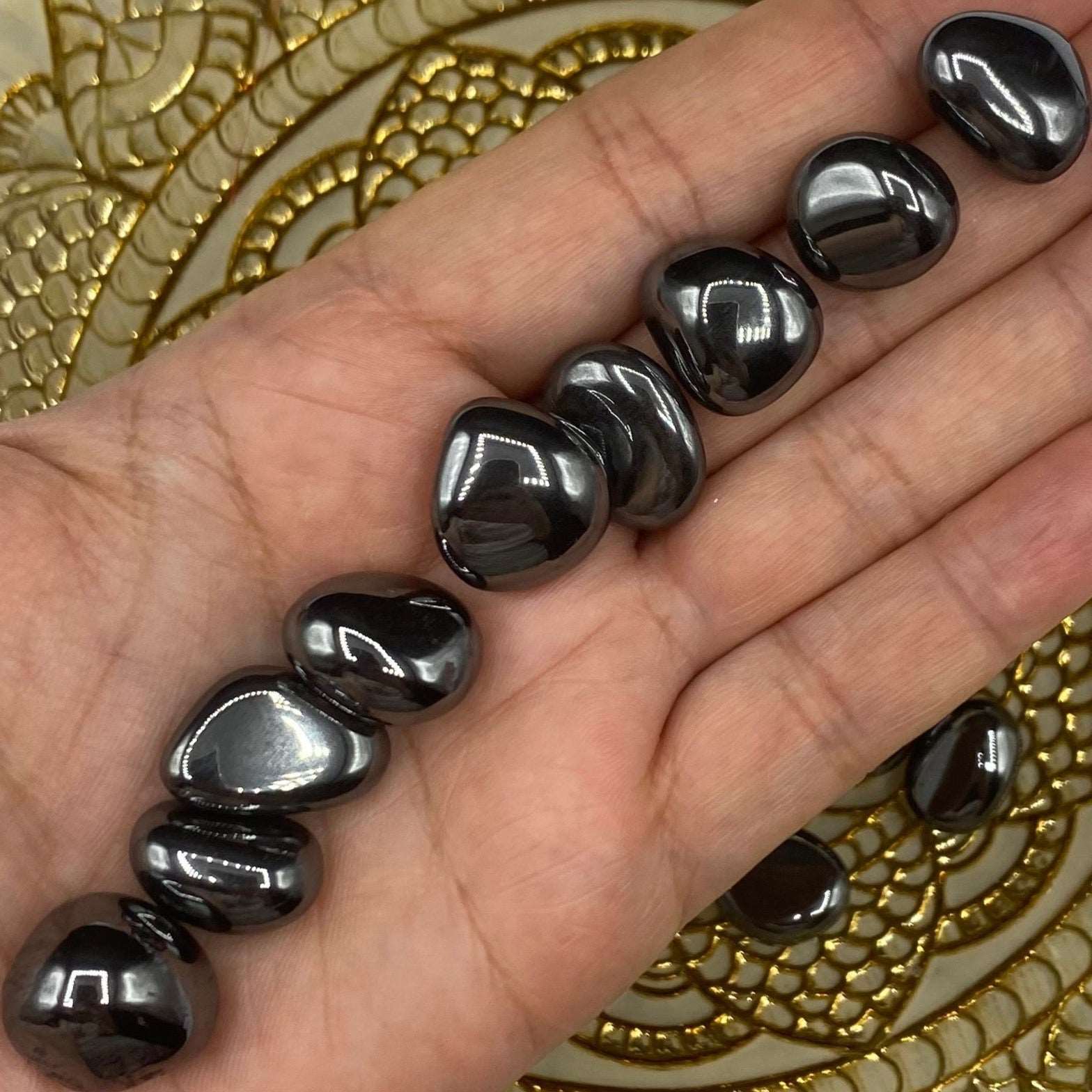 Hematite Tumblestones - Protection & Connection Crystals