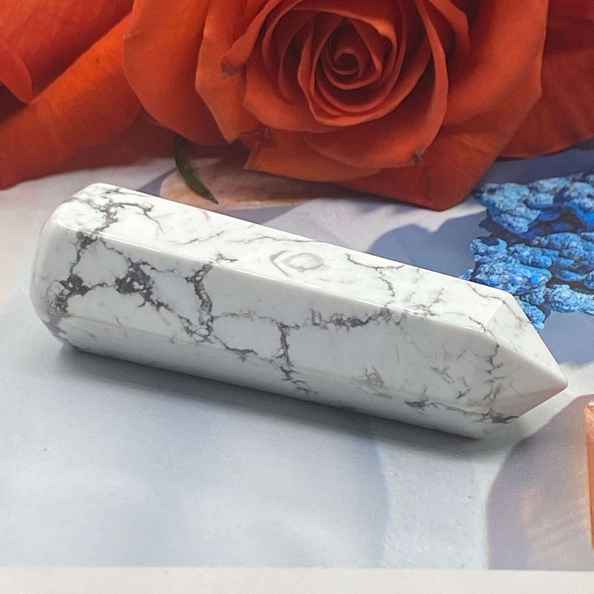 Howlite Wand - Peace & Harmony Crystals