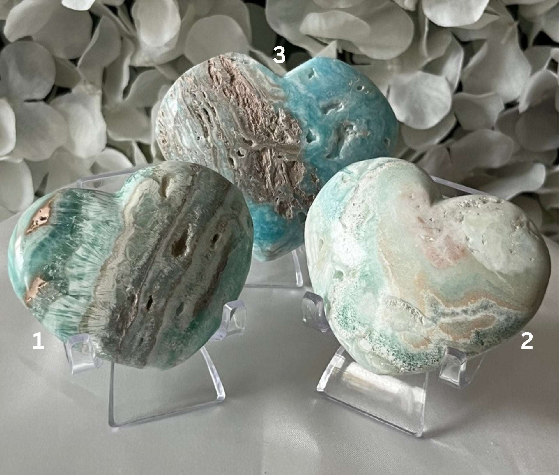 Caribbean Calcite Heart - Spiritual Growth & Self-Confidence Crystals
