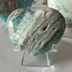 Caribbean Calcite Heart - Spiritual Growth & Self-Confidence Crystals