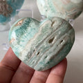 Caribbean Calcite Heart - Spiritual Growth & Self-Confidence 1- 6.1cm x 5.1cm Crystals