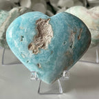 Caribbean Calcite Heart - Spiritual Growth & Self-Confidence Crystals