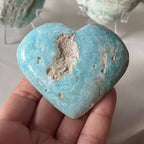 Caribbean Calcite Heart - Spiritual Growth & Self-Confidence Crystals