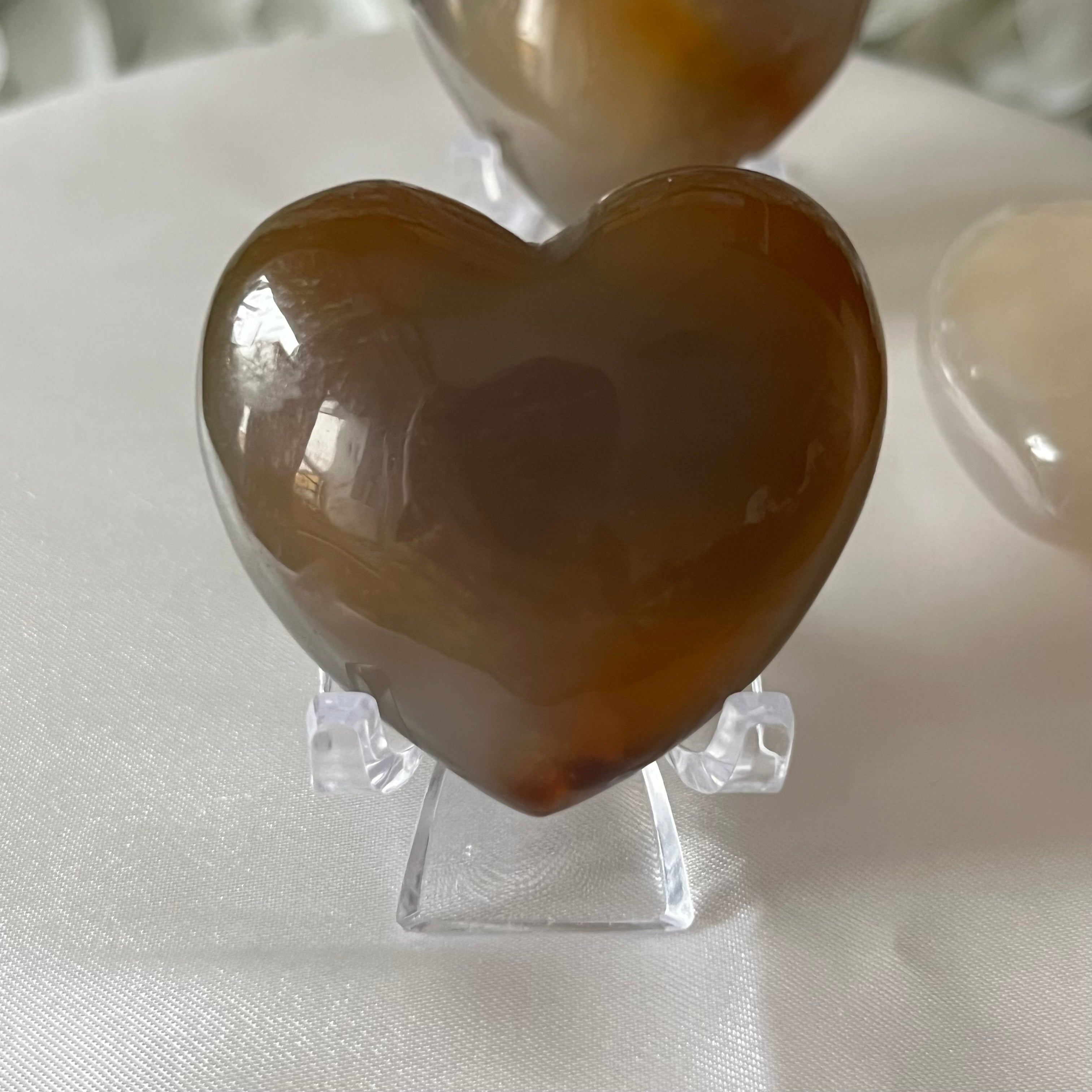 Carnelian Heart -Vitality & Courage Crystals