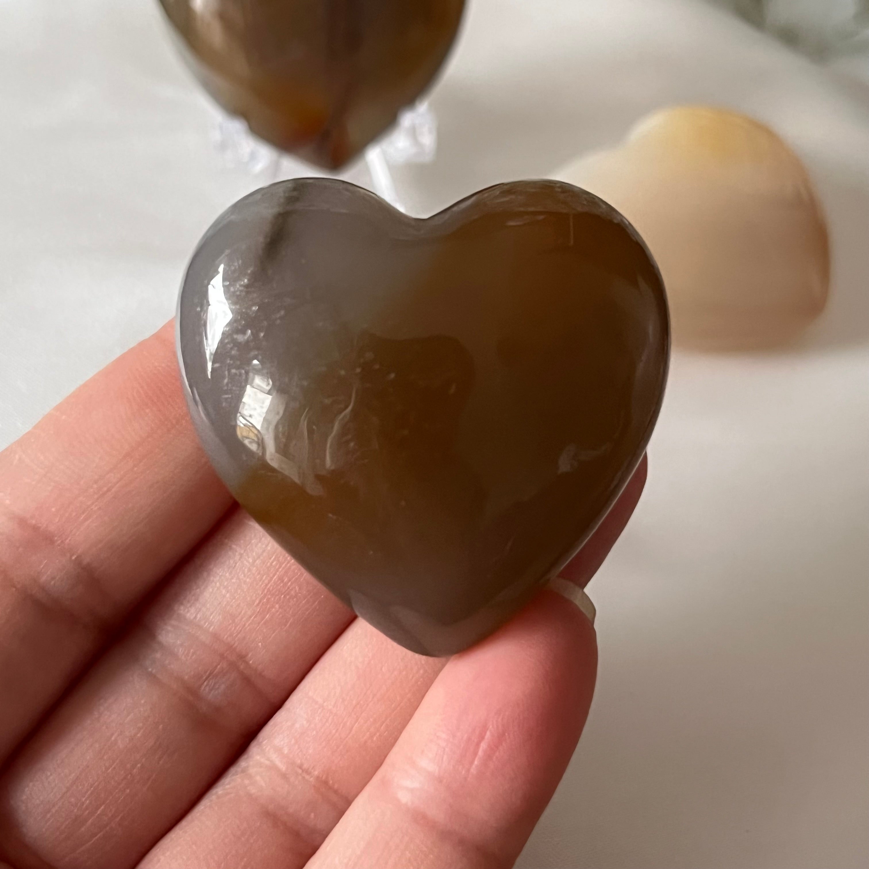 Carnelian Heart -Vitality & Courage 3- 4cm x 4cm Crystals