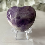 Chevron (Dream/Banded) Amethyst Heart - Spiritual Wisdom & Comfort Crystals