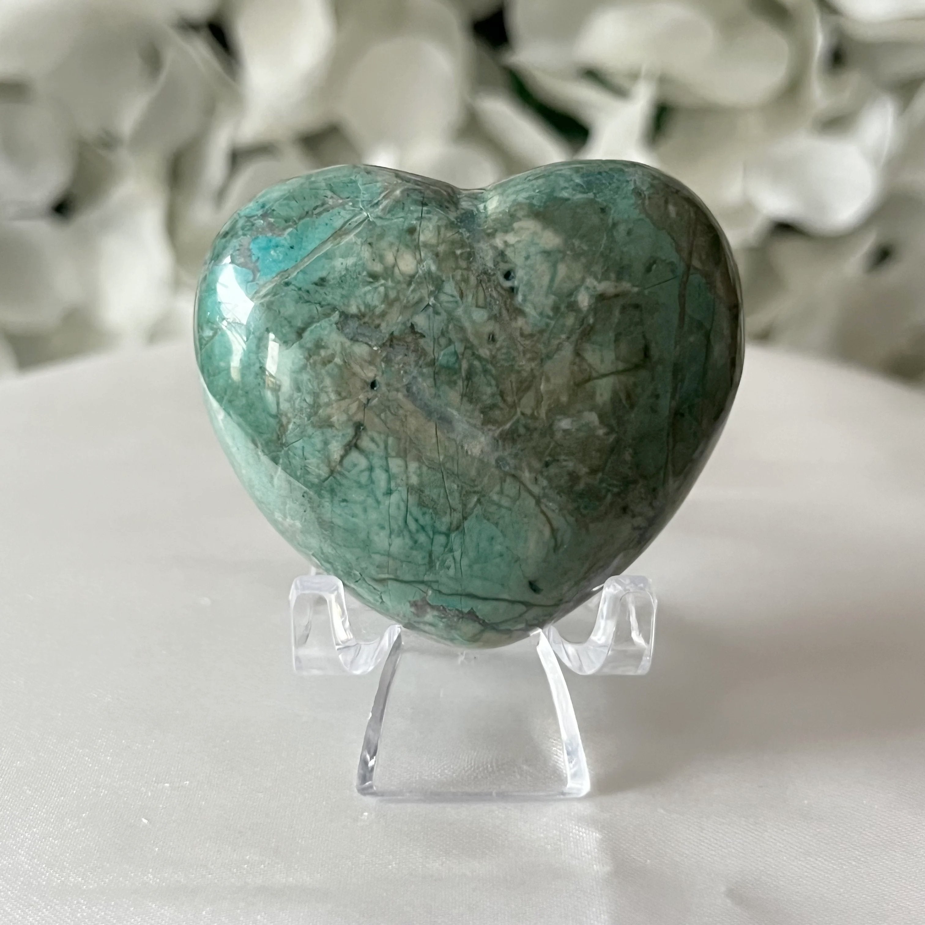 Chrysocolla Howlite Heart - Serenity & Balance Crystals