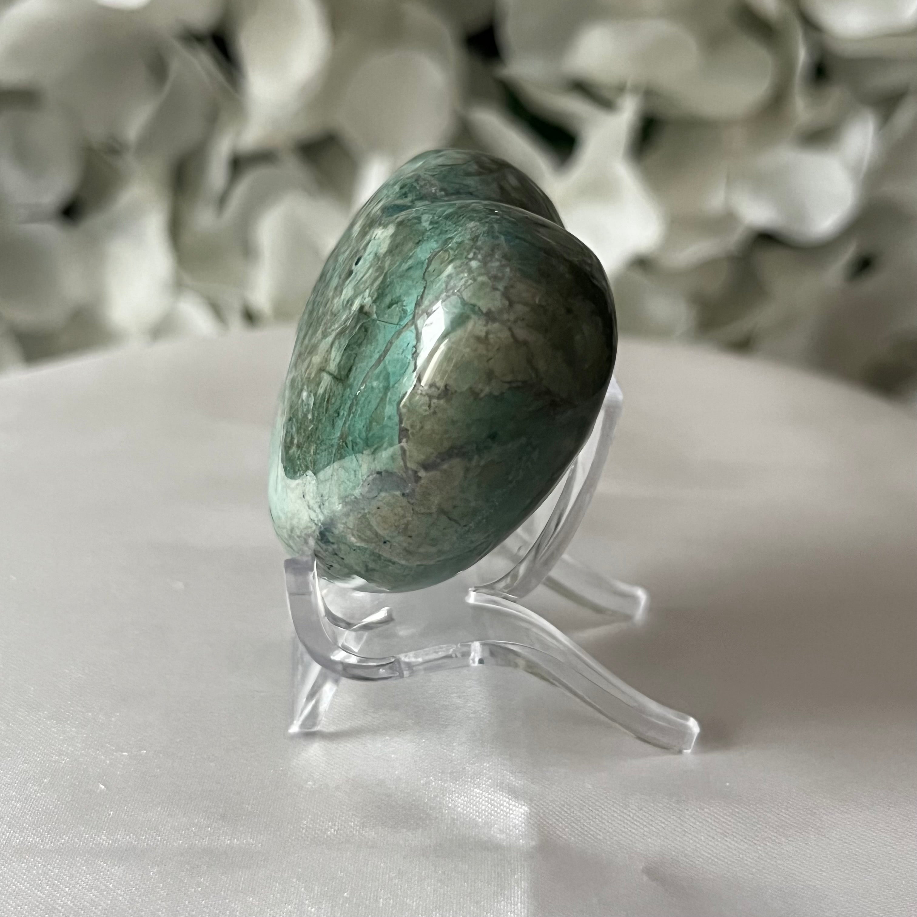 Chrysocolla Howlite Heart - Serenity & Balance Crystals
