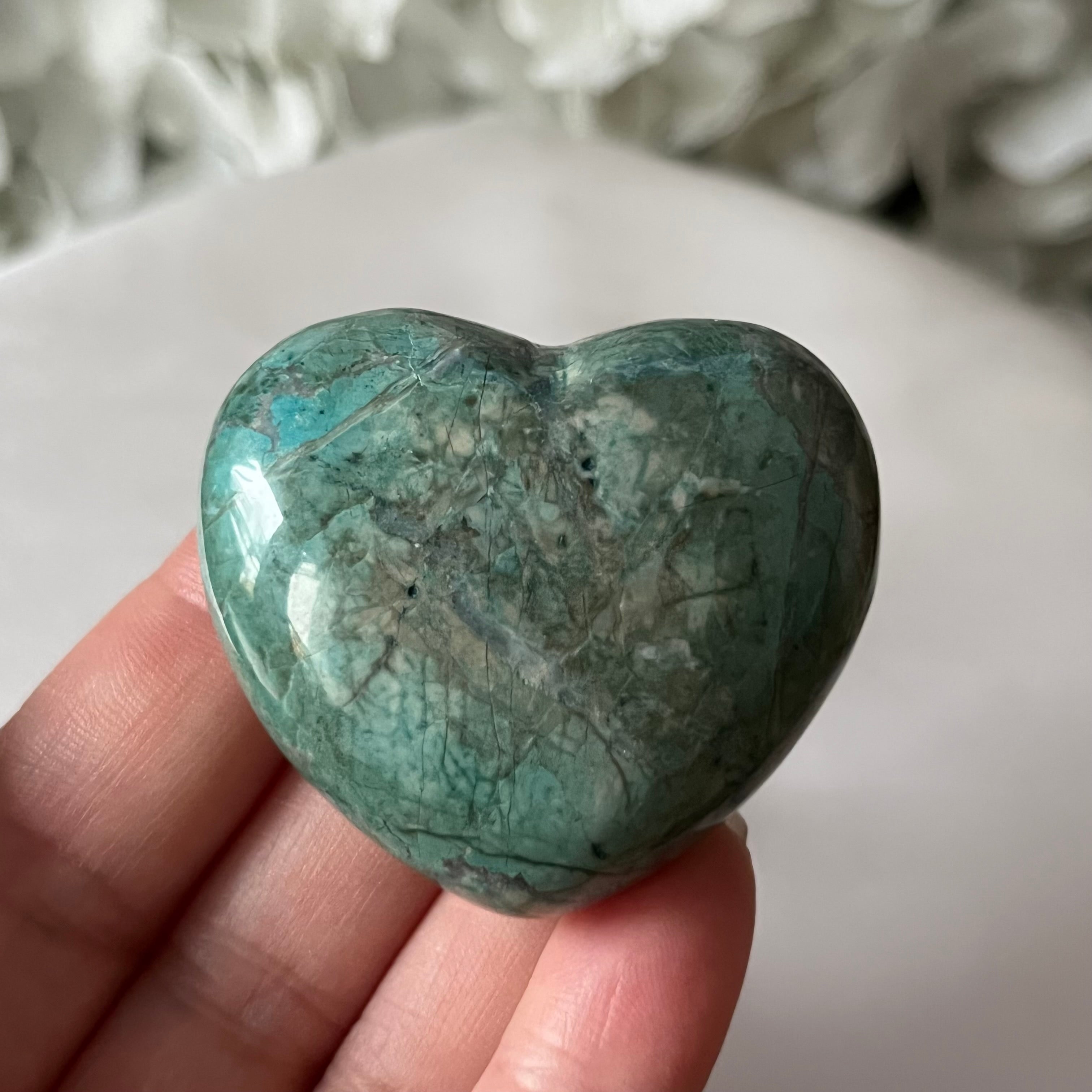 Chrysocolla Howlite Heart - Serenity & Balance Crystals