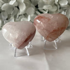 Fire (Hematoid) Quartz Heart Crystals