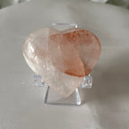 Hematoid Quartz Heart Crystals