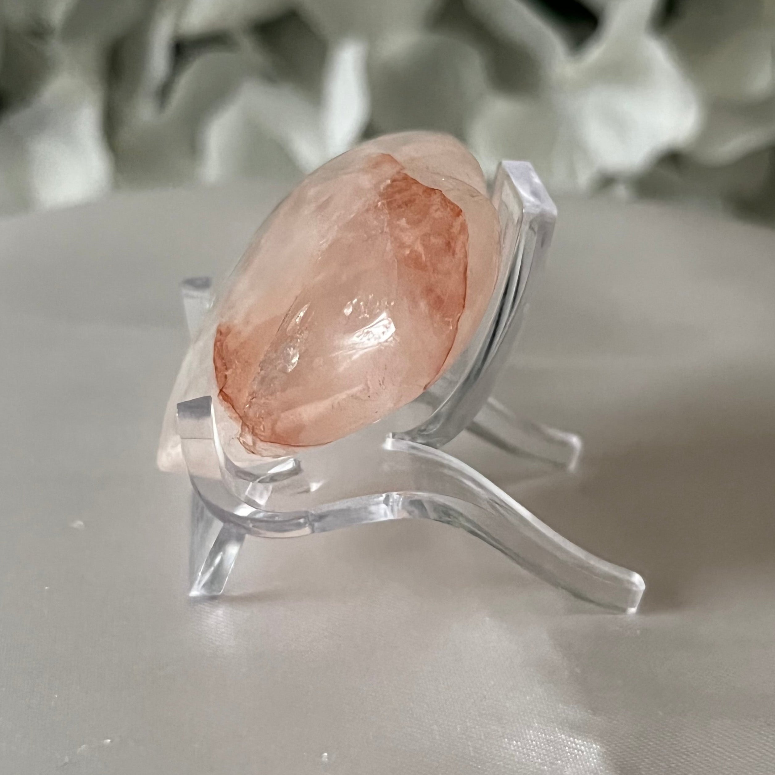 Hematoid Quartz Heart Crystals