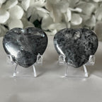 Larvikite Heart Crystals
