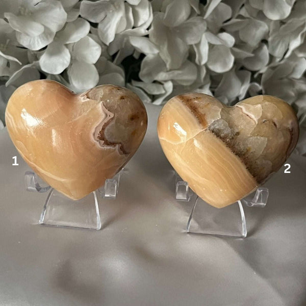 Mexican Onyx Heart Crystals