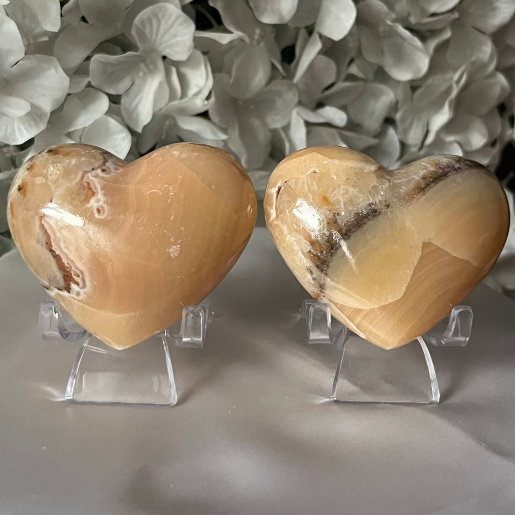 Mexican Onyx Heart Crystals