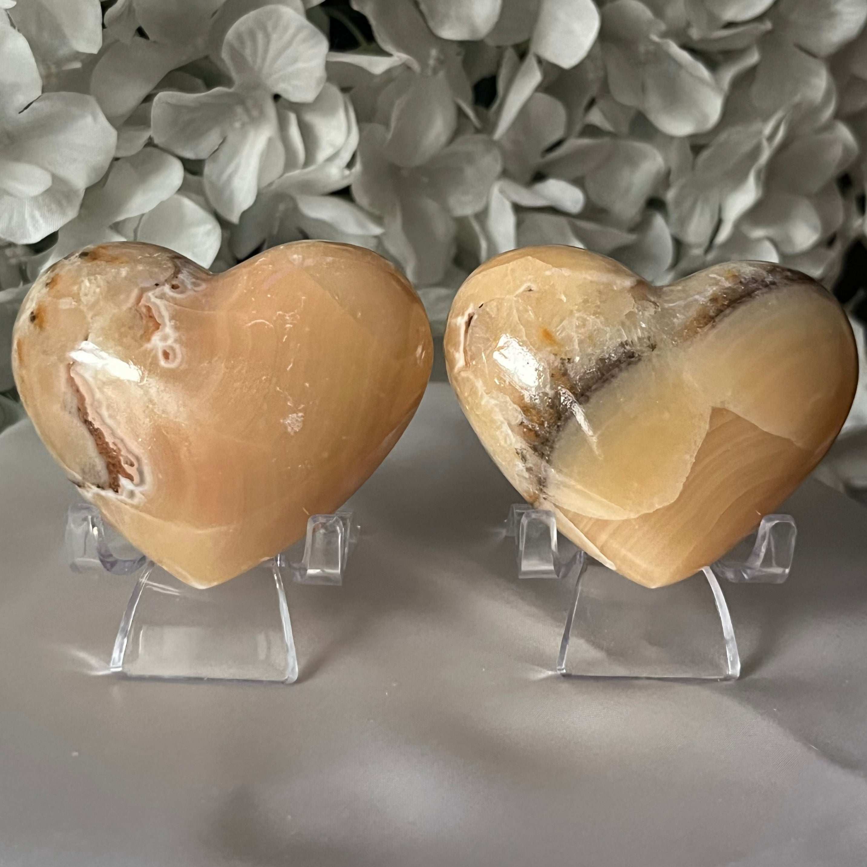 Mexican Onyx Heart Crystals