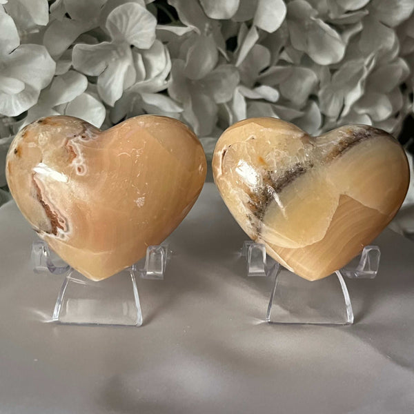 Mexican Onyx Heart Crystals