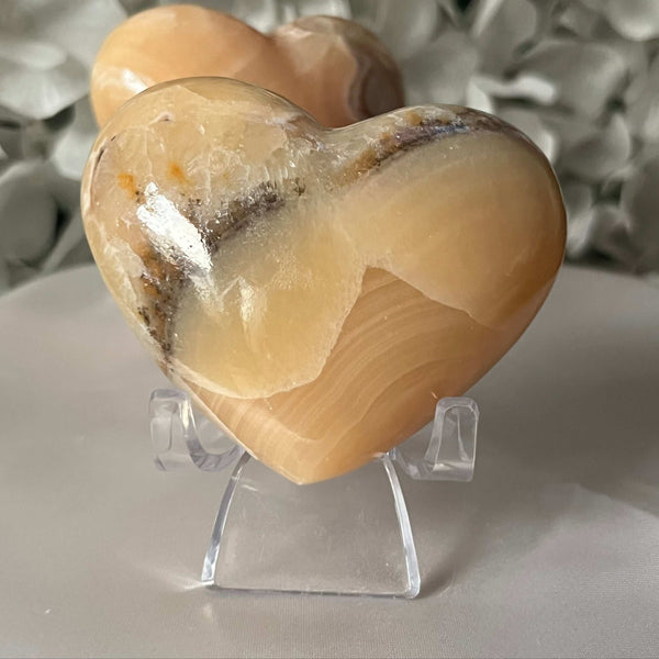 Mexican Onyx Heart Crystals