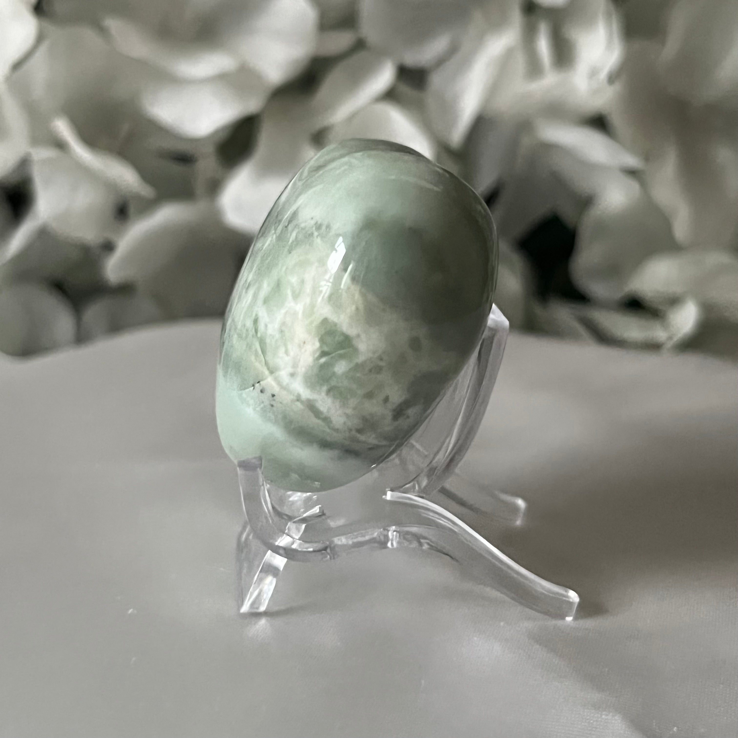 New Jade (Serpentine) Heart - Balance & Vitality Crystals
