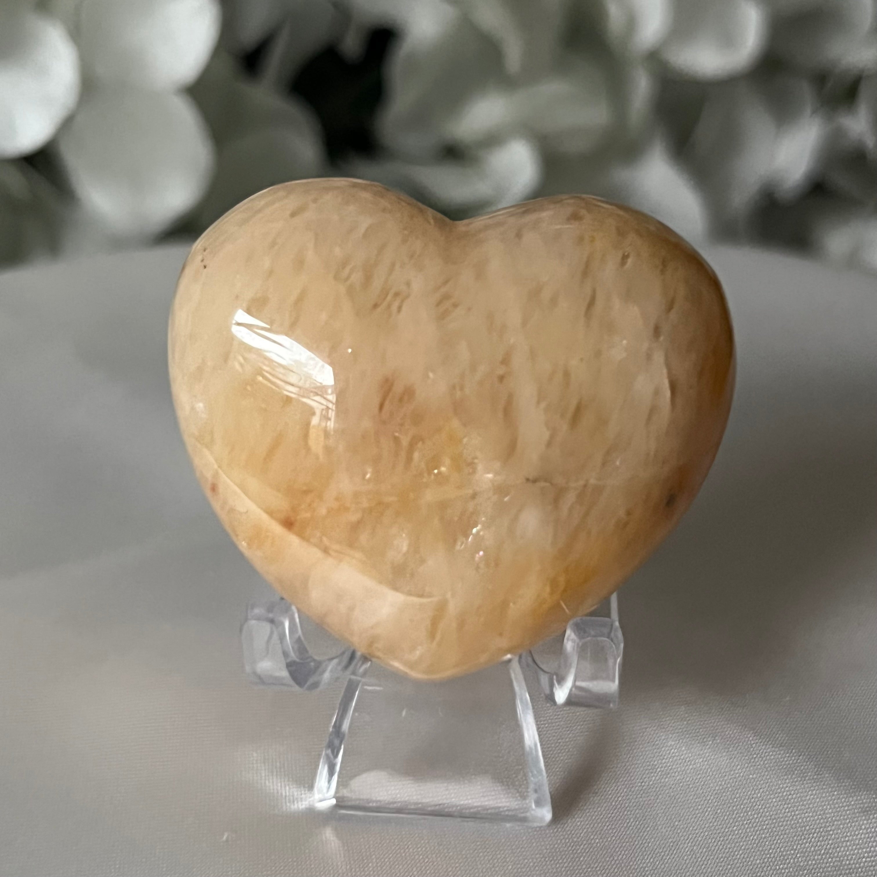 Peach Aventurine Heart Crystals