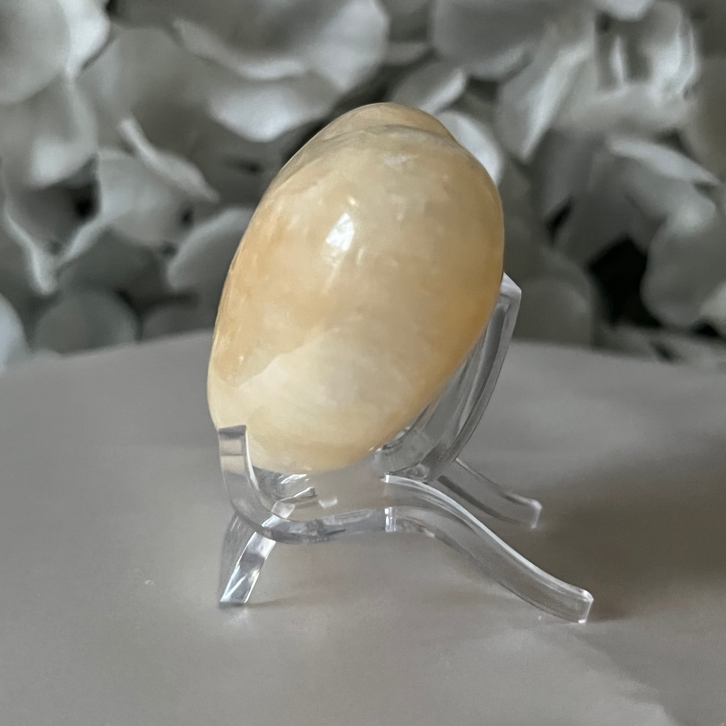 Yellow Calcite Heart - Accomplishments & Purpose Crystals