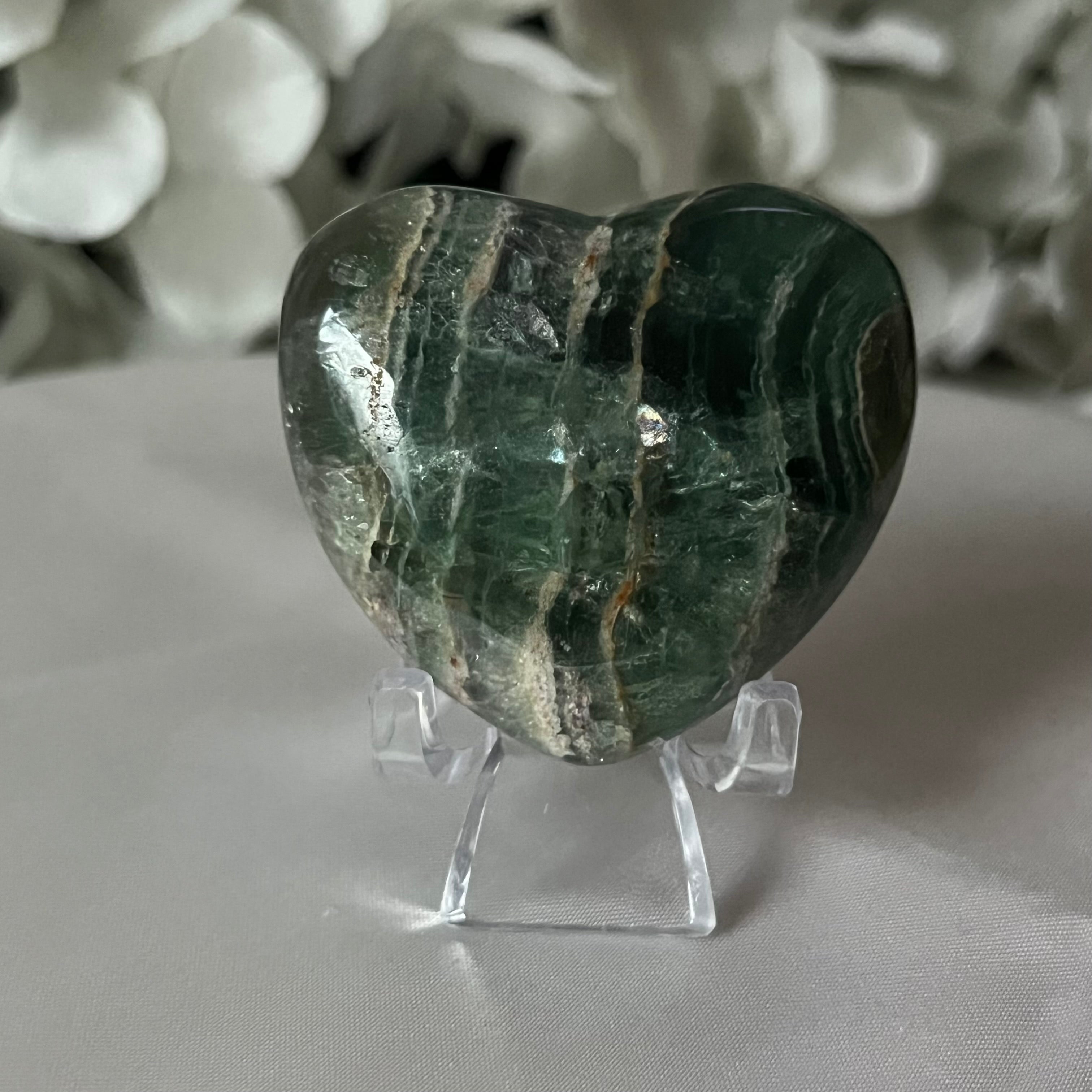 Fluorite Heart - Intuition & Protection 2- 4cm Crystals