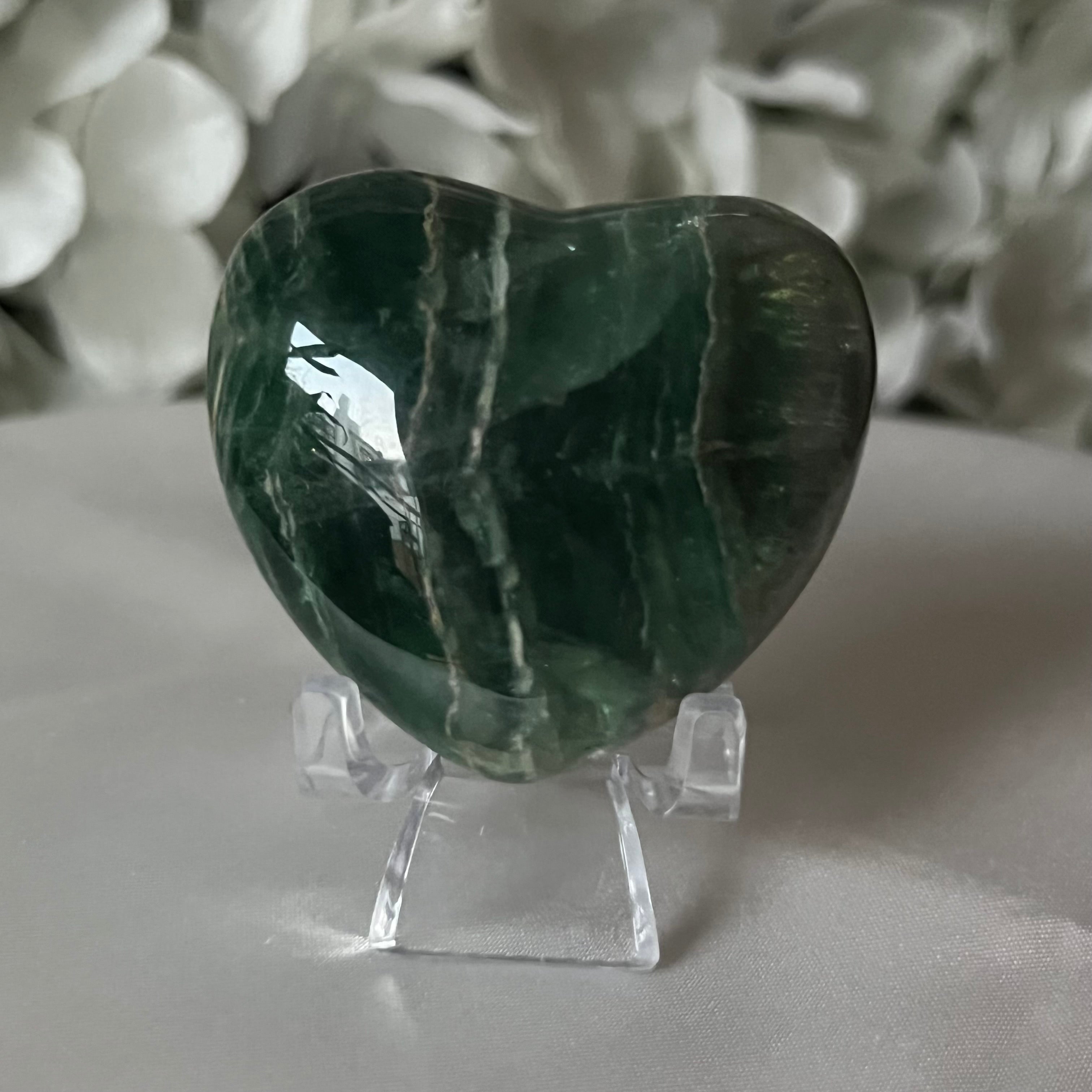 Fluorite Heart - Intuition & Protection Crystals