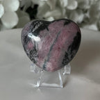 Rhodonite Heart - Emotional Healing & Self-Confidence 4cm Crystals