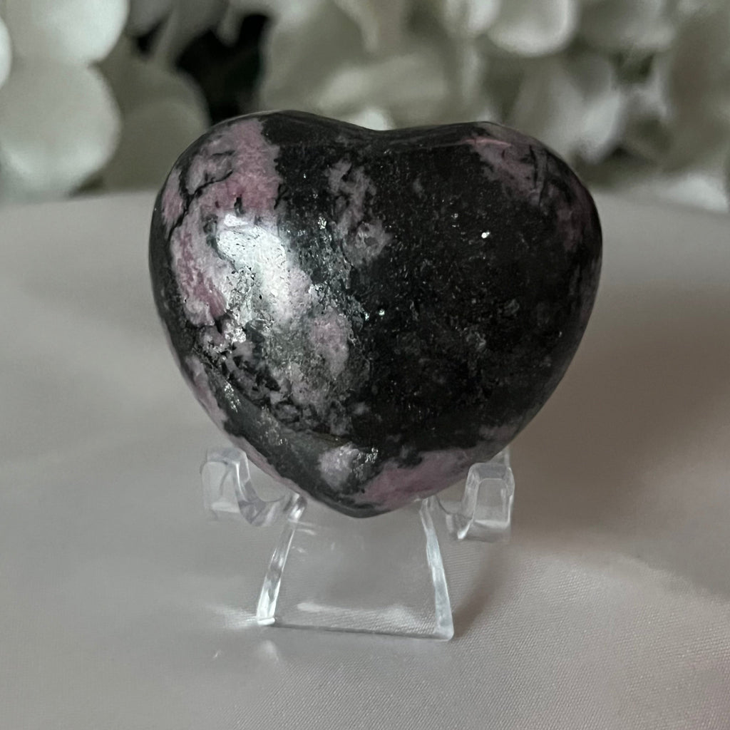 Rhodonite Heart - Emotional Healing & Self-Confidence Crystals