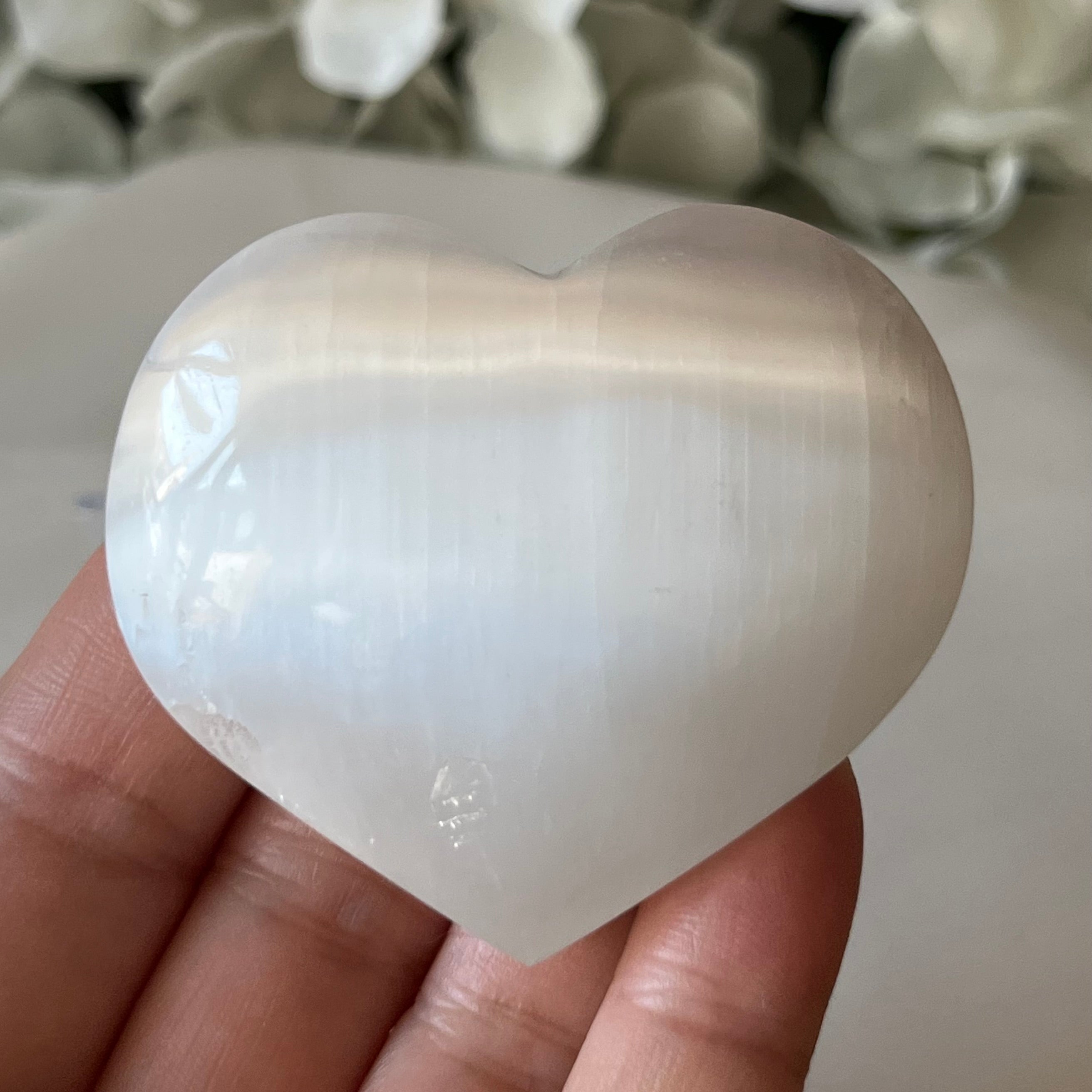 Selenite Heart - Cleansing & Purification Crystals