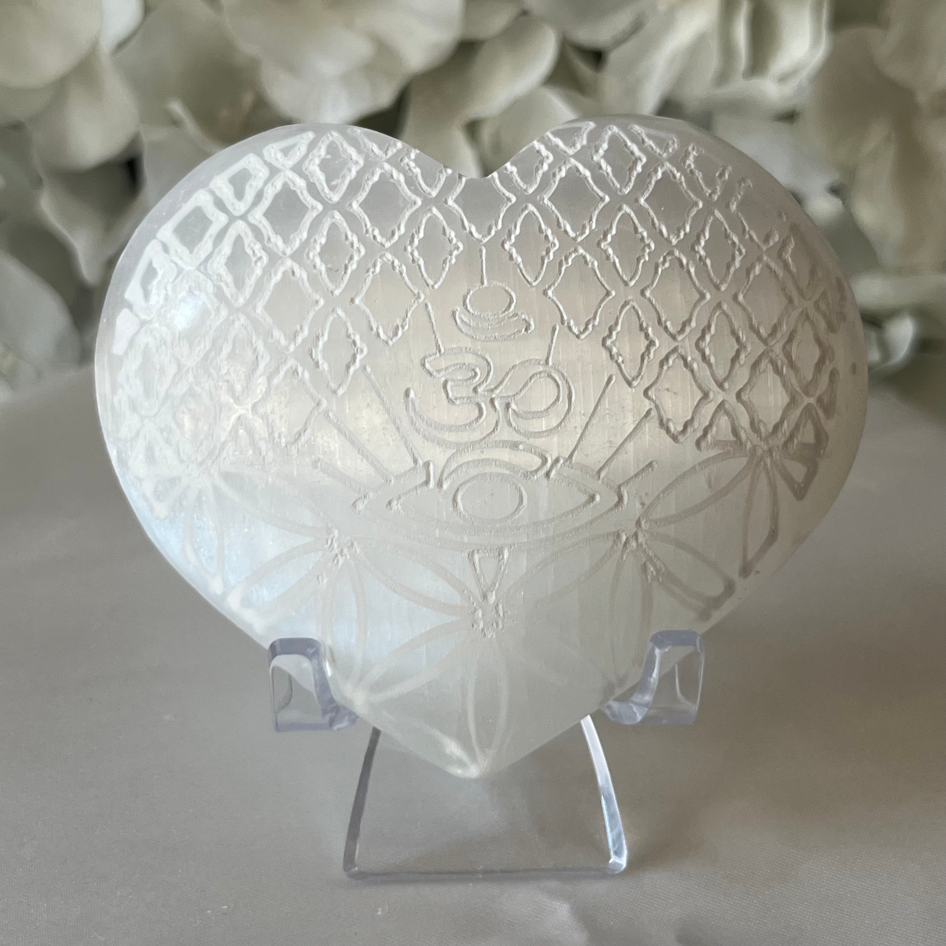 Selenite Heart - Cleansing & Purification Crystals