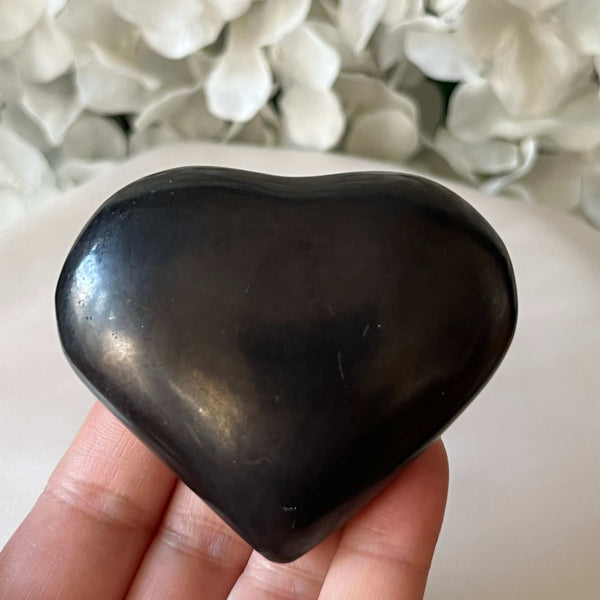 Shungite Heart - Stone of Life & Transmutation Crystals