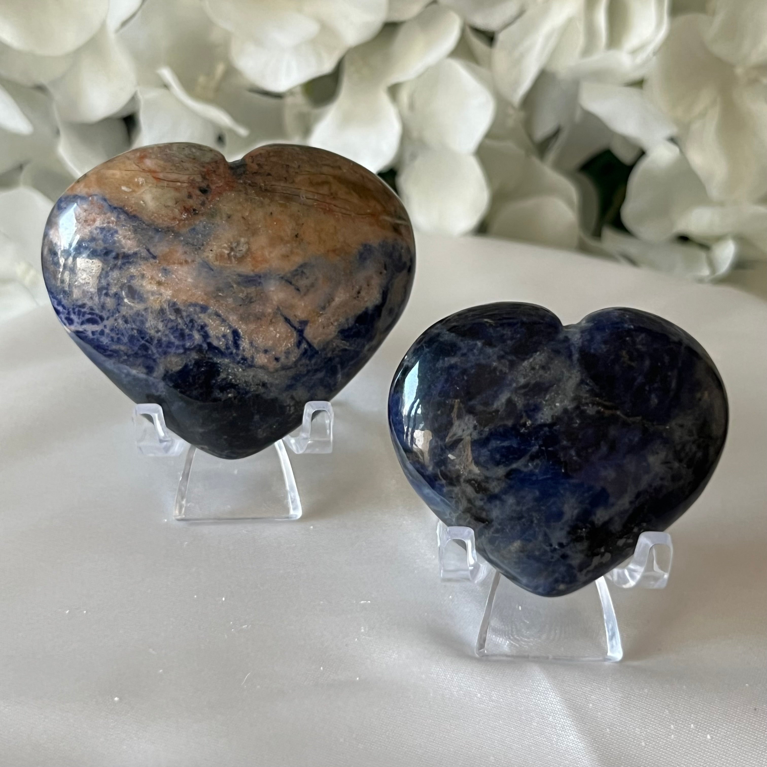 Sodalite Heart - Wisdom & Guidance Crystals