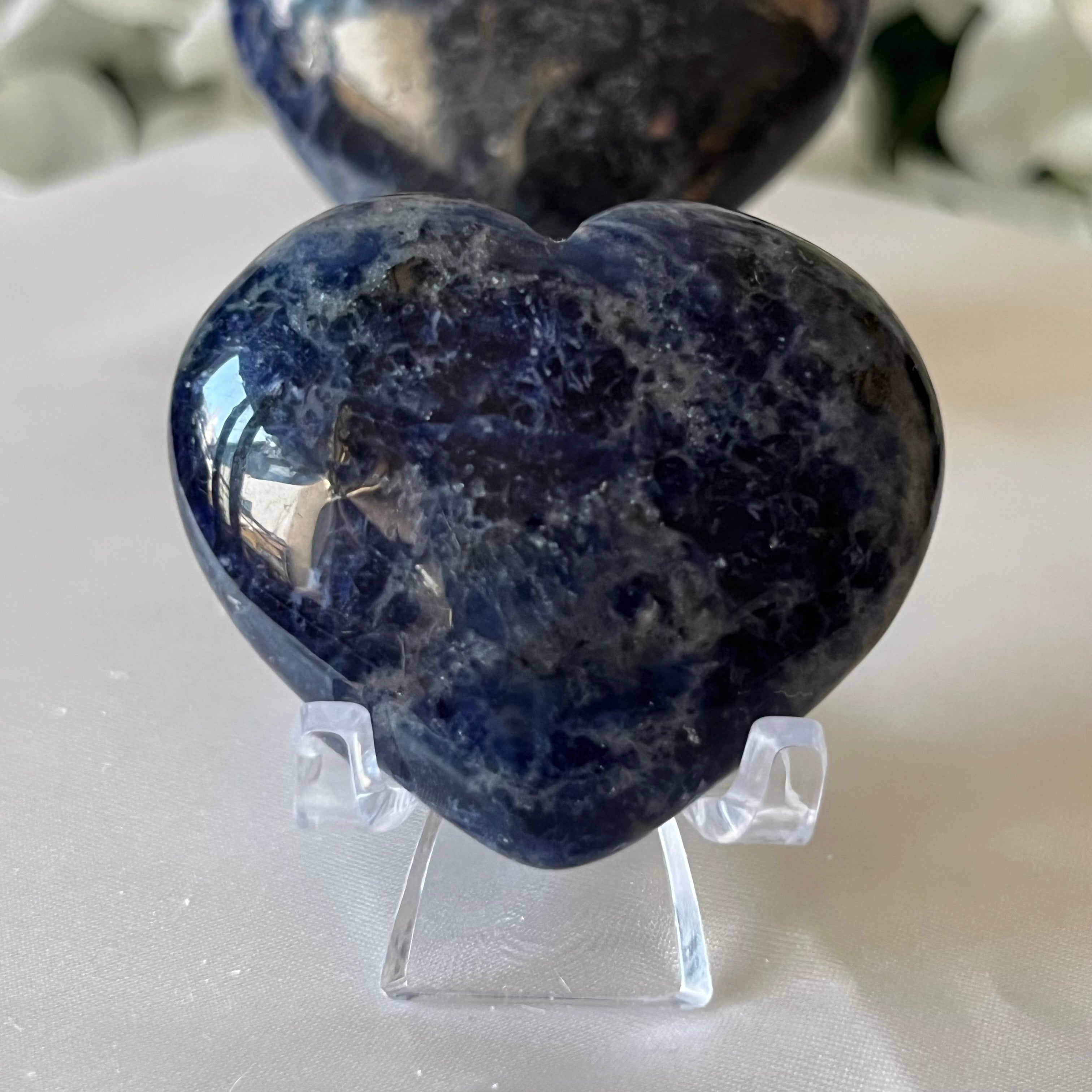 Sodalite Heart - Wisdom & Guidance Crystals
